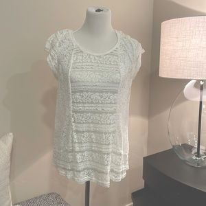 Pixley Cream Lace Top